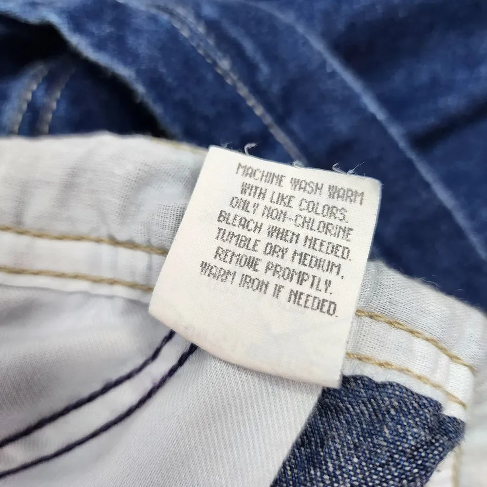 OshKosh B'Gosh Men's Jean Overalls Vestbak Size 36X32 USA Vintage Denim Workwear